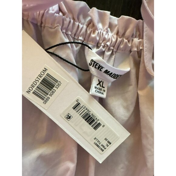 NWT Steve Madden Light Pink Ruffled Tiered Sleeveless Dress With Adjustable Tass - Picture 5 of 8